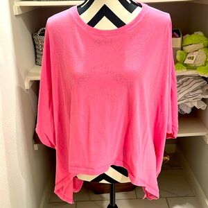Oversized pink loose top M